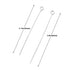E-outstanding Reusable Inoculating Loop Inoculating Rod Kit Laboratory Research Teaching Tools (5pcs 3mm Inoculating Ring + 5pcs 4mm Inoculating R...