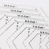 4Pcs Quilting Ruler, with 60 Degree Triangle and Diamond, 45 Degree Diamond, Hexagon Shape Templates, Transparent Patchwork Sewing Cutting Craft R...