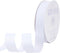 White Grosgrain Ribbon, 1 inches x Continuous 50 Yards,Use for Bows DIY Hair Accessories,Gift Wrapping,Craft and Sewing...