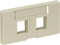 Leviton 49910-SI2 2-Port QuickPort Modular Furniture Faceplate, Ivory...