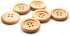 CRAFTMEMORE Wooden Buttons 4 Holes Round Wood Button for Garment Sewing DIY Crafts B739 (15mm, 12pcs)...
