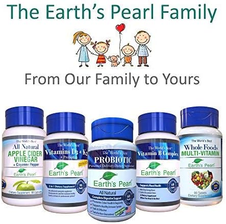 Earth's Pearl Vitamin D3 K2 5000 IU - 3-in-1 Vitamin K2 D3 Probiotics for Women and Men - 90 Day Supply K2 D3 Vitamin Supplement 5000 IU - Gut Hea...