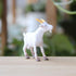 NUOBESTY Mini Goat Figurines 6pcs Plastic Realistic White Goat Animals Simulated Small Lambs Action Models Tiny Farm Sheep Figures Learning Educat...
