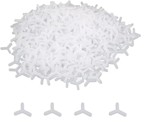 Tile Spacers,Wall Floor Tile Plastic Y Type Spacers Tiling Tools 3mm White 1000pcs...