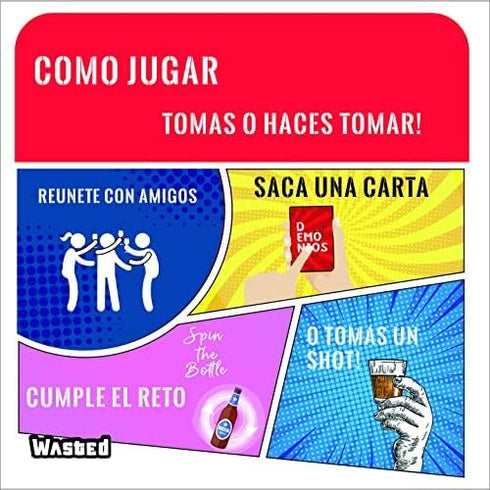 Wasted - The Party Game by Happy Ending Games - Gaming Cards - Board Game of Dares (English Version)...