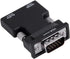 HDMI to VGA Adapter, 1080P 60Hz, with 3.5mm Audio Cable, Compatible for Laptop Computer to TV Projector Monitor...