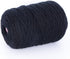 400g 8 Ply 100% Acrylic Yarn for Tufting, Crochet, Rug Weaving, Knitting, Crafts, Stitching Thread - 1 Cone x 400g (425m-475m) (Black)......