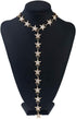 Nicute Rhinestone Long Necklaces Chain Crystal Star Y-Necklace Sexy Body Jewelry for Women...