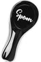 Ceramic Spoon Rest, Black Utensil Rest for Stove Top Large Spoon Holder 9.5 Inch for Kitchen Counter Ladle Spatula...