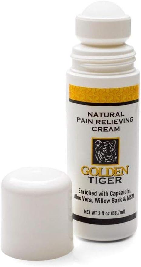 Golden Tiger Natural Pain Relief Cream3oz Roll-On...