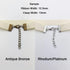 Inspirelle 100 Sets Assorted Size Bronze Ends for Ribbon Bracelet Bookmark Making Crimps Kit with Lobster Clasps and Chain Extenders...