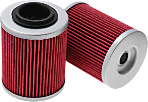 4-Pack Oil Filter Replacement for Can-Am Bombardier Outlander 330 400 450 500 570 650 800 850 1000 Replace# 420256188 711256188 KN152 HF152...