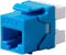 Monoprice Cat6 RJ-45 180-Degree Punch Down Keystone - Dual IDC, for 22-24AWG Solid Wire, Blue...