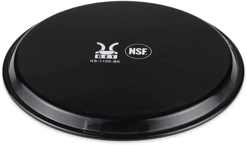 G.E.T. NS-1100-BK BPA-Free Non-Slip Plastic Round Serving Tray, 11", Black...