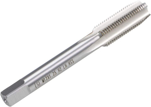 uxcell Metric Machine Tap Left Hand M12 Thread 1.25 Pitch H2 4 Flutes High Speed Steel Screw Thread Taps Tapping Tool...