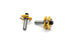 TMAX 2 pc Tongue and Groove Set, Router Bit Set, Wood Door Flooring 3 Teeth Adjustable, 1/2 Inch Shank T Shape Wood Milling Cutter Woodworking Too...