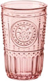 Bormioli Rocco Romantic Set Of 4 Tumbler Glasses, 11.5 Oz. Colored Crystal Glass, Cotton Candy Pink, Made In Italy....