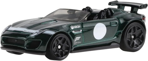 Hot Wheels Forza Horizon Die Cast Model Car '15 Jaguar F-Type Project 7 Scale 1:64 – Length 7 cm HLK27...