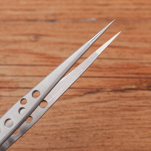 Wolfride Stainless Steel Tweezers Precision Tweezer Tool Set for Electronics Repair, Crafting (5 Pcs)...