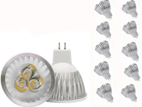 MR16 LED Bulbs MR16 3W LED Warm White Light Bulbs GU5.3 MR16 LED Bulbs 12V 3W LED Spotlight Bulbs for for Landscape Recessed Track Lighting,20W Ha...