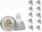 MR16 LED Bulbs MR16 3W LED Warm White Light Bulbs GU5.3 MR16 LED Bulbs 12V 3W LED Spotlight Bulbs for for Landscape Recessed Track Lighting,20W Ha...