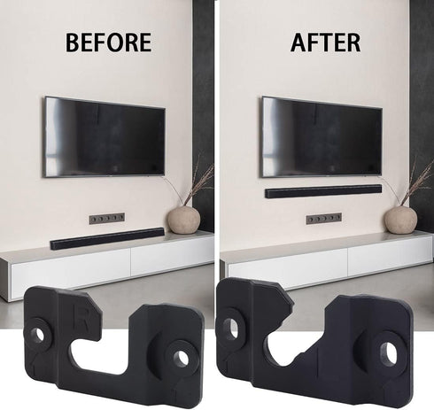 1 Pair of Black Wall Mount Bracket AH96-03064A for Samsung Soundbar HWH750 HW-H750 HW-H450 HW-J355 HWH751 HW-H751 HWJM25 HW-JM25 HWJM45C HW-JM45C ...