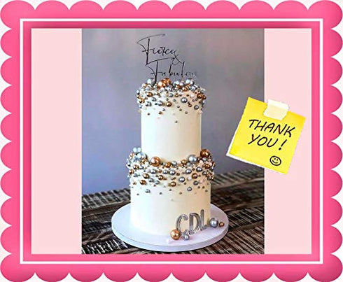 GOLD HIGHLIGHTER DUST (7 GRAMS) (7 grams Net. container) Cake, Topper by Oh! Sweet Art Corp...