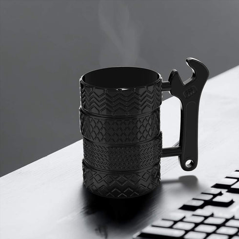 Tire Coffee Tea Mug Gift for Car Lovers Mechanics Car Enthusiasts Christmas Gifts for Man Birthday Gift...