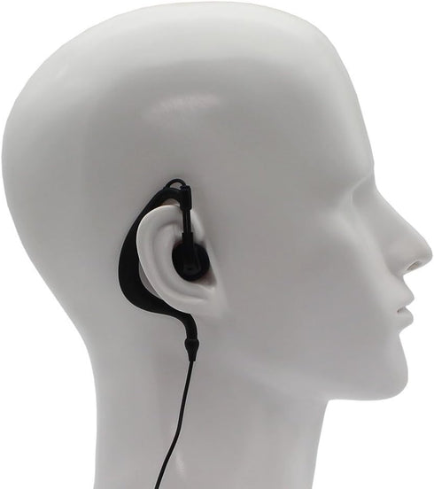 Two Way Radio G Shape Clip-Ear Headset Earpiece with PTT is Compatible with Motorola MH230R MS350R MT350R (Pack of 5)...