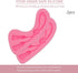 2 pieces Rope Knot Ice Jelly Baking Tray Molds,Chinese Knot Cake Baking Mould, Tassel Chocolate Candy Bakeware Mold, Pink...