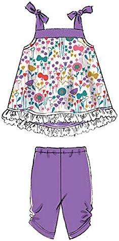 McCall's Patterns M7342 Infants' Back-Bow Dresses, Panties, Leggings and Bucket Hat...