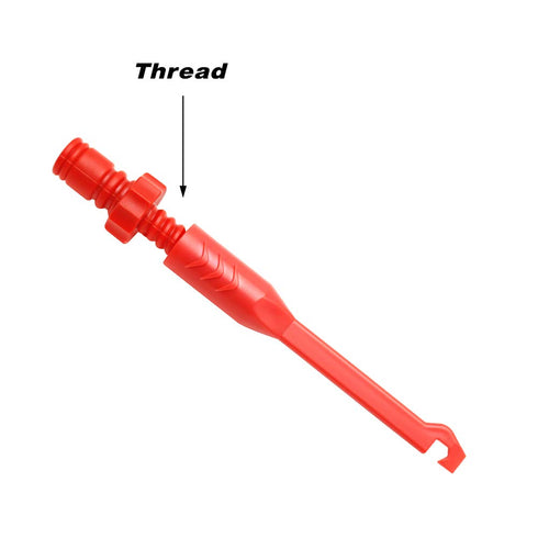 Wire Piercing Probe Clip, Automotive Diagnostic Test Lead Accessories Repair Tools Puncture Wire Back Probe Pins Testing Kit, Black and Red, 2 Pac...