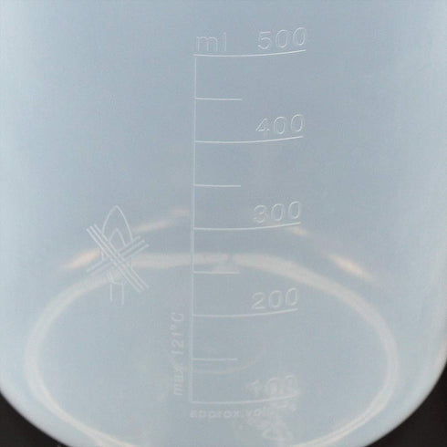 4pcs of Stackable Plastic Beakers, Vol.500ml, PP Material, with Molded Graduation, LVB004...
