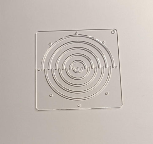 Acrylic Sashiko Stencil,Sashiko Embroidery Pattern,Quilt stitch mold,Small needle embroidery for Manual DIY tool template (Half Circle)...