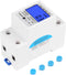 Energy Meter, Small 5 32A 110 130V 60Hz DDS528L LCD Backlight Single Phase Energy KWh Meter 35mm DIN Rail Mounting...