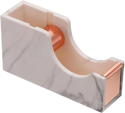 PATIKIL Tape Dispenser, Tape Dispenser Desk Cute Tape Desk Dispenser Holder Weighted Transparent Acrylic Weighted Marble Pattern Heavy for Tape Of...
