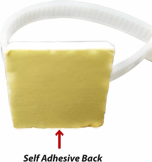 Cable Tie Mounts (25mm x 25mm) Self ADHESIVE Clips Wire Tie Base - Premium Grade Strength Screw-Hole Anchor Point Provides Optimal Strength (100 C...