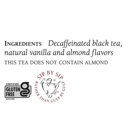 The Republic of Tea - Decaf Vanilla Almond Black Tea Tin, 50 Tea Bags, Environmentally- Friendly Decaffeinated Tea...