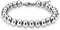 925 Sterling Silver 4MM-10M Italian Bead Ball Chain Bracelet- Handmade Bead Italian Bracelet, Silver Bead Bracelet For Women, 6.5, 7, 7.5, 8 Inch ...