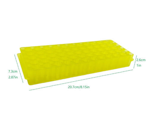 5 Pcs Vial Rack Tube Rack Double Panel Microcentrifuge PCR Centrifuge Tube Holder,60-Well...