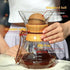 Pour Over Coffee Maker With Wood Sleeve?13.5oz/400mlPour Over Coffee Dripper,Pour Over Coffee Maker Set With Cork Stopper (13.5oz/400ml)...