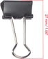 1/2 Inches Mini Binder Clips, 12 per Pack, 12 Pack for Office Work, Archive Work, Document Organizing, Black, Medium...