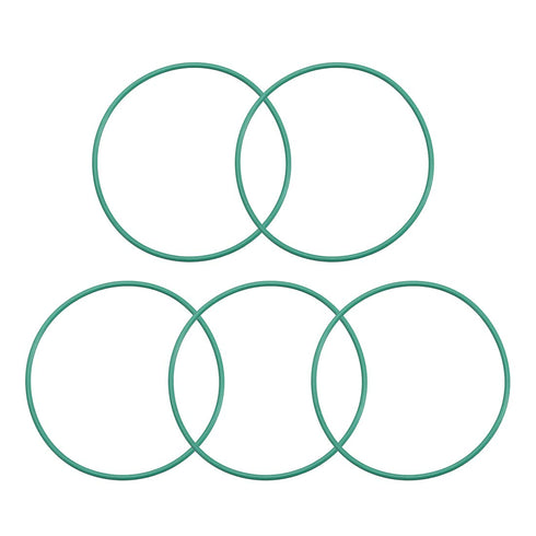 uxcell Fluorine Rubber O-Rings, 45mm OD 42mm ID 1.5mm Width FKM Seal Gasket for Machinery Plumbing, Green, Pack of 5...