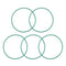 uxcell Fluorine Rubber O-Rings, 45mm OD 42mm ID 1.5mm Width FKM Seal Gasket for Machinery Plumbing, Green, Pack of 5...