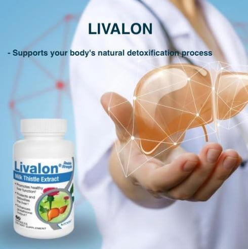 Roex Vitamins | Livalon | Milk Thistle Extract | 80% Silymarin | Natural Liver Detox | Vegetable Capsules | 60 Count...