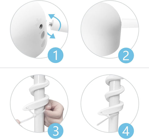 Flexible Twist Mount for Google Nest Cam (Battery) Without Tools or Wall Damage...