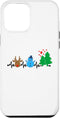 iPhone 14 Plus Christmas Nurse Heartbeat Reindeer Snowman EKG Xmas Holiday Case...