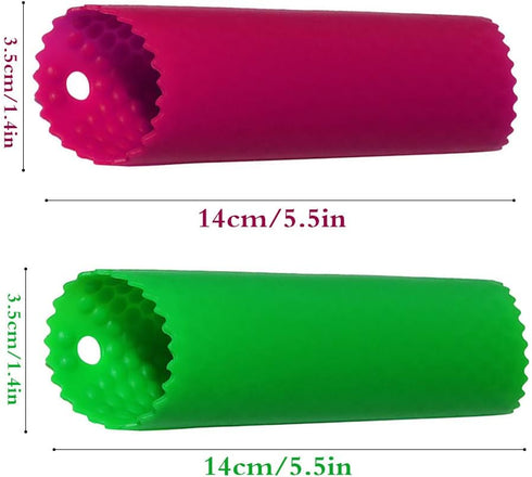 Sinnsally Garlic Peeler Skin Remover Roller Keeper,Easy Quick to Peeled Garlic Cloves with Silicone Tube Roller Garlic Peeling Kitchen Tool (Green...