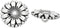 6 PCS Antique Silver Flower Decorative Metal Buttons for Sewing Crafts Clothes Decoration (Round Silver,18mm)...