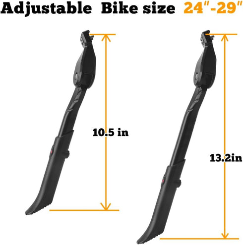 Bike Kickstand Adjustable Strong Rear Mount Aluminum Alloy Bicycle Kickstand for 24 26 700C 27.5 28 29 inch Electric Bike Mountain Bike Adult Bike...